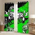 thumbnail image 2 of Erosebridal Gamer Blackout Curtains Teens,Video Game Curtains & Drapes,Gaming Window Curtains Gamer Room Decor,Black Green Gamepad Controller Window Treatments, 2 of 6