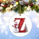 thumbnail image 4 of 2024 26 Letter Christmas Snowman Christmas Pendant - Acrylic Car Pendant Saint, 4 of 5