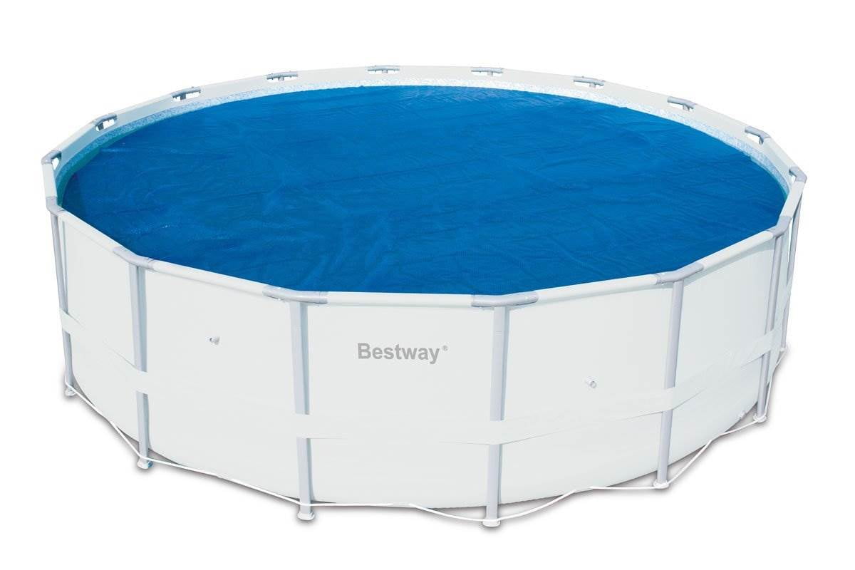 Bestway Bestway Steel Frame Weather Secure Swimming Pool Cover 18 Feet 6942138918687 