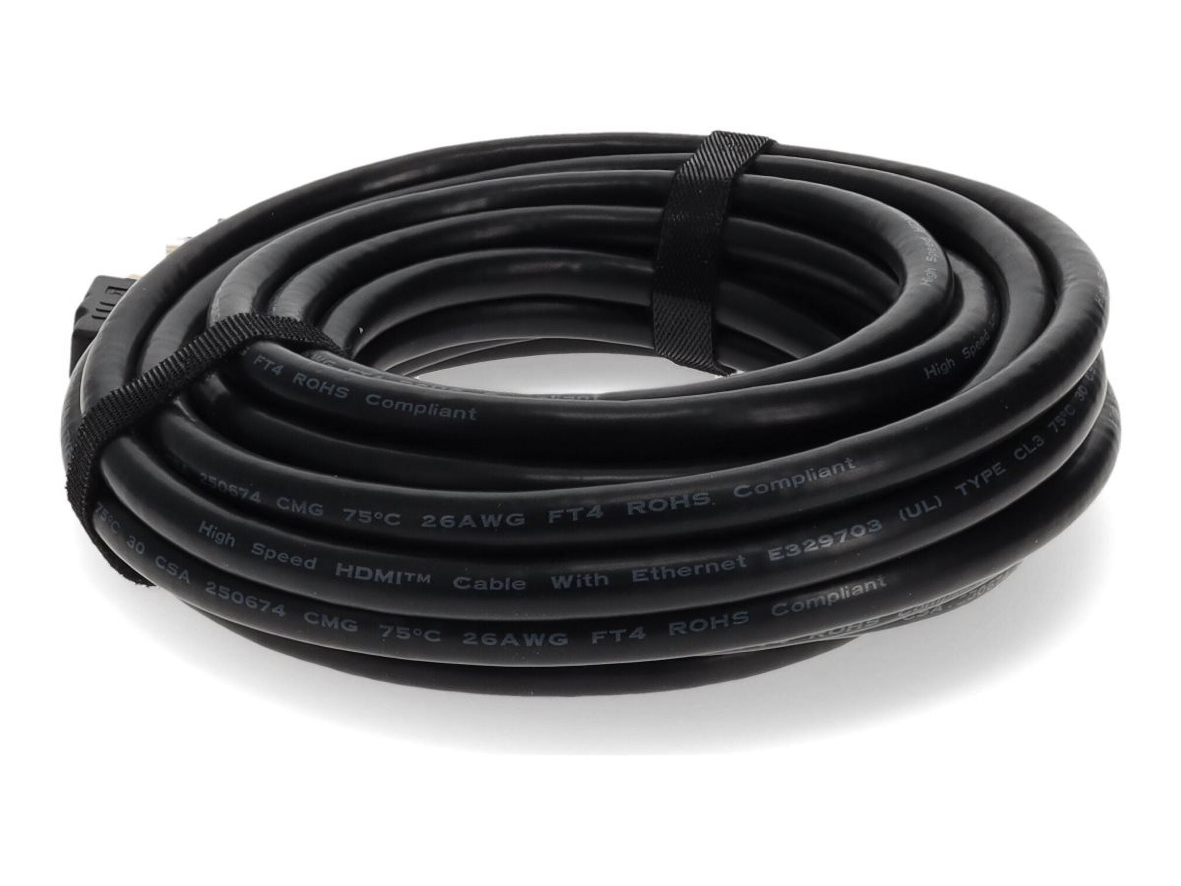 25.0FT MALE TO MALE CABLE HDMI TO HDMI BLACK CABLE