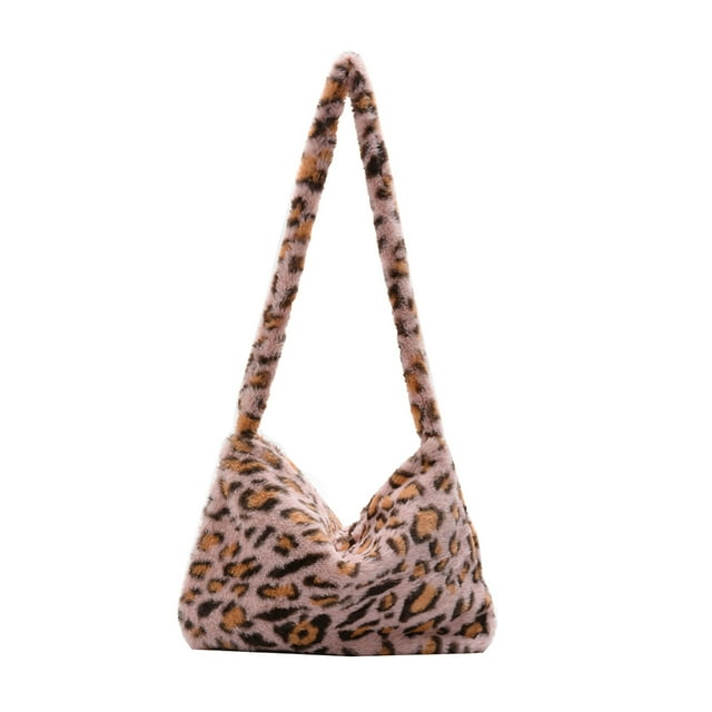 Bolso de hombro para mujer Minnieouse estuche de almacenamiento organizadores encantadores bolsa portátil con cierre de cremallera leopardo rosa AP013869-07
