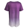 thumbnail image 3 of XXLvision Women Fashion Printed V-Neck Top Pleated Short Sleeve Casual T-Shirt Blouse, 3 of 4