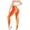 Orange, variant on Bibifish Womens Yoga Pants Pink & Purple Tie-Dye Yoga Pants High Waist Stretchy Waist Soft Fabric Festival & Streetwear Trendy Leggings