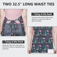 thumbnail image 6 of Dark Blue Christmas Apron-Garden Aprons for Women with Pockets-Cotton Linen Waterproof Kitchen Cooking Gardening Aprons Adjustable for Kitchen,Cooking,BBQ and Salon 32"x27", 6 of 7
