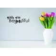 thumbnail image 1 of Unique Home Wall Stickers Are Beyoutiful Self Esteem Decal for Bedroom Living Room Nursery - Size: 11 In x 27 In, 1 of 3