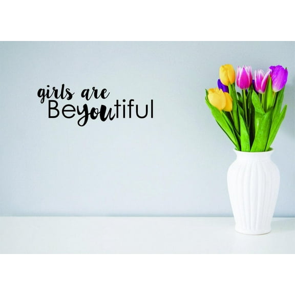 Are Beyoutiful Inspirational Vinyl Wall Decal for Home - Heart Family Friends Enter Bless Kind Cute Wall Bedroom Living Room Entry - Removable High Tact - Size: 8 In x 20 In