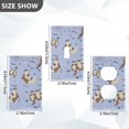thumbnail image 7 of Yayeee Blank Wall Plate Cover 1-Gang 4.5"x2.7" Home Unused Decorative Outlet, Cartoon Otters Pattern, 7 of 7