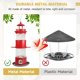 thumbnail image 5 of Comederos de pájaros para colgar al aire libre, comedero de pájaros salvajes a prueba de ardillas para exteriores, comedero de semillas de pájaros de Metal para pájaros pequeños, gran capacidad p, 5 of 5