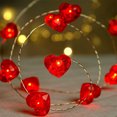 thumbnail image 5 of Heart-Shaped LED Lights, 78.7ft Battery Operated Flashing Love Lights for Valentine's Day, Christmas, Wedding, Kids Bedroom, Indoor Party Decoration, Red Red, 5 of 6