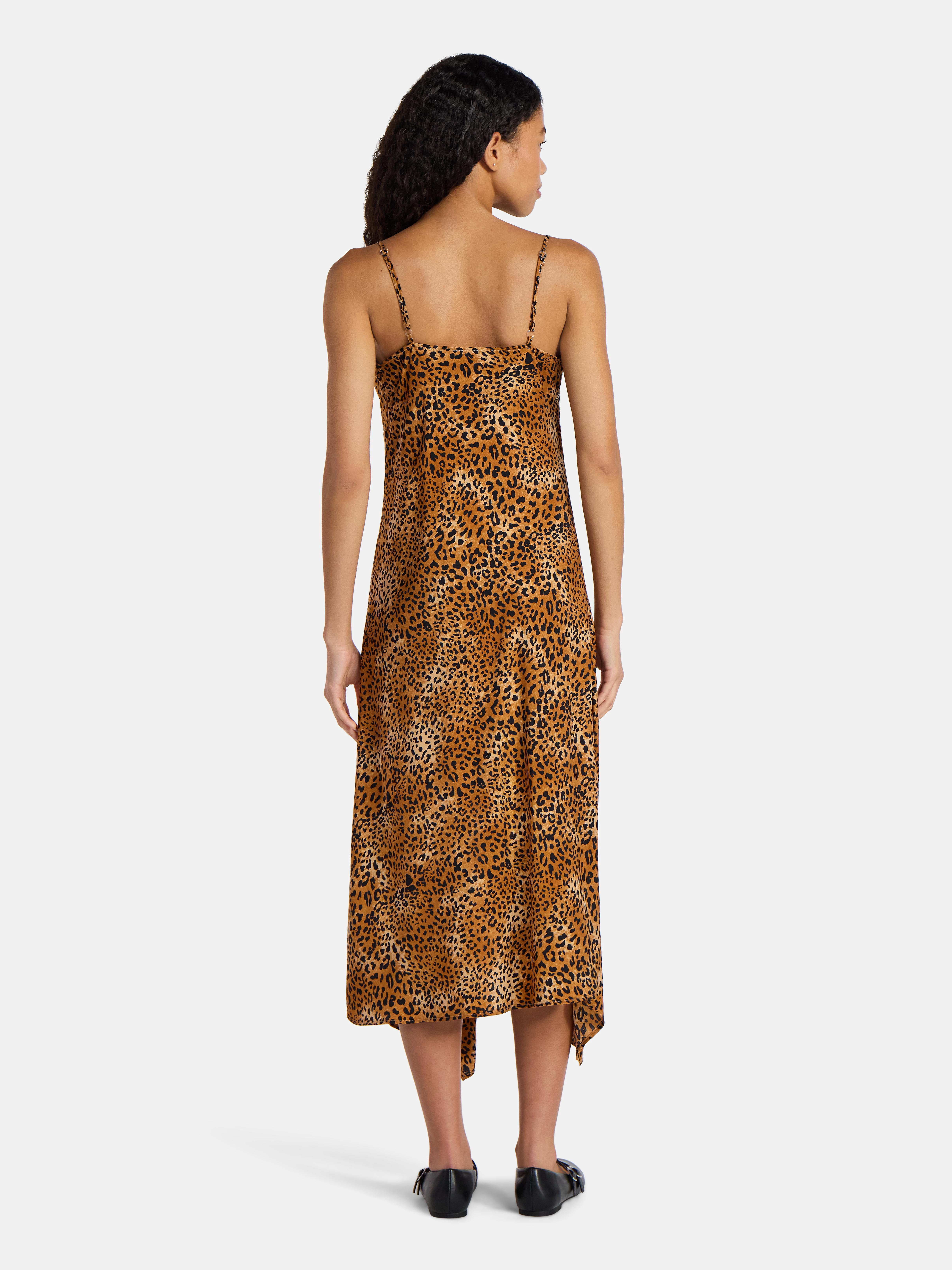 No Boundaries Cami Maxi Dress with Cowl Neck, Women's
