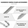 thumbnail image 3 of 1 Set/4pcs Swing Hook Chair Hanging Accessories Spring Hooks Fixing Accessories Connection Buckle Kit for Indoor Outdoor Outside (6x80mm), 3 of 9