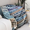 thumbnail image 2 of LHSHID Wooden Blanket Gift for Wife Husband 5th Wedding Anniversary 60x80in, 2 of 7