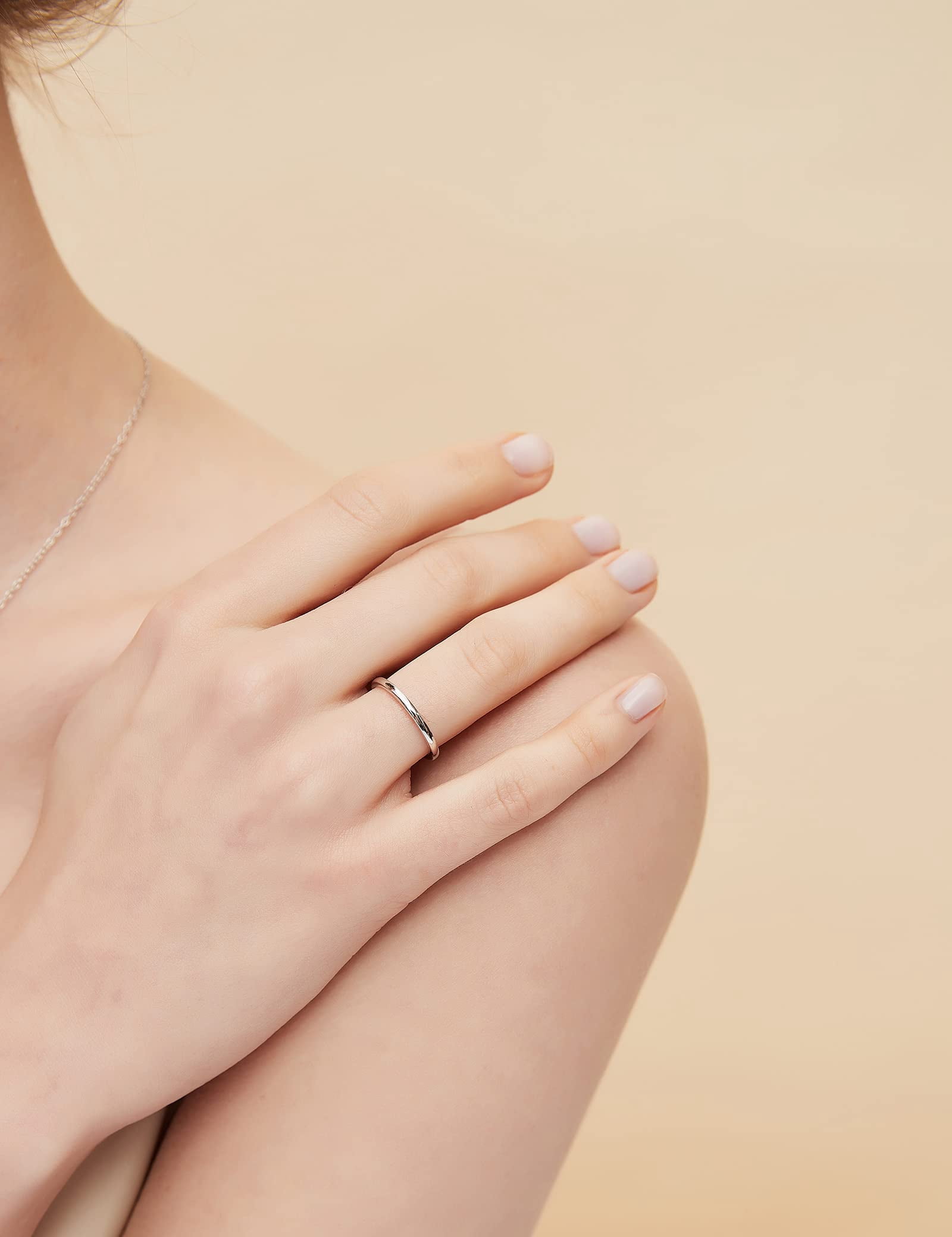 Monkton Silver Ring – 925 Pure Sterling Silver Ring - Sterling Silver Rings for Women – Elegant Silver Band Rings For Women and Men - Gifts for Special Occasions 2mm, 4mm, 6mm Ring Size 5-12