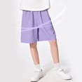 thumbnail image 6 of Guluxicc Kids Boys Athletic Shorts Elastic Waist Summer Solid Color Moisture Wicking Drying Shorts for Casual Activities, 6 of 8