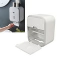 thumbnail image 3 of Toilet Paper Holder Box, Back Glue Firm Adhesive Wall Mounted Tissue Box Waterproof  for Face Towel for Home Use, 3 of 8