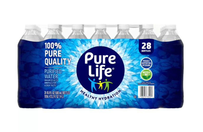 Pure Life Purified Water 16.9 oz Bottles, 28 pk