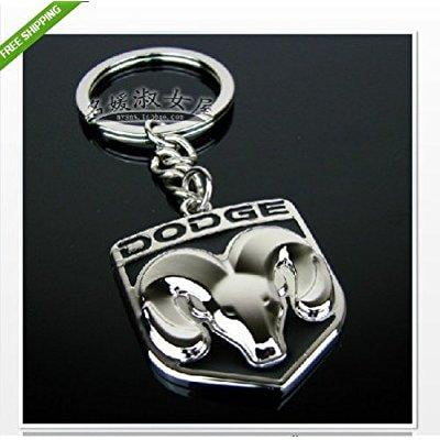 Helmet Logo Keychain - makarine dodge logo metal keychain key ring caravan caliber journey viper ram jcuv neon