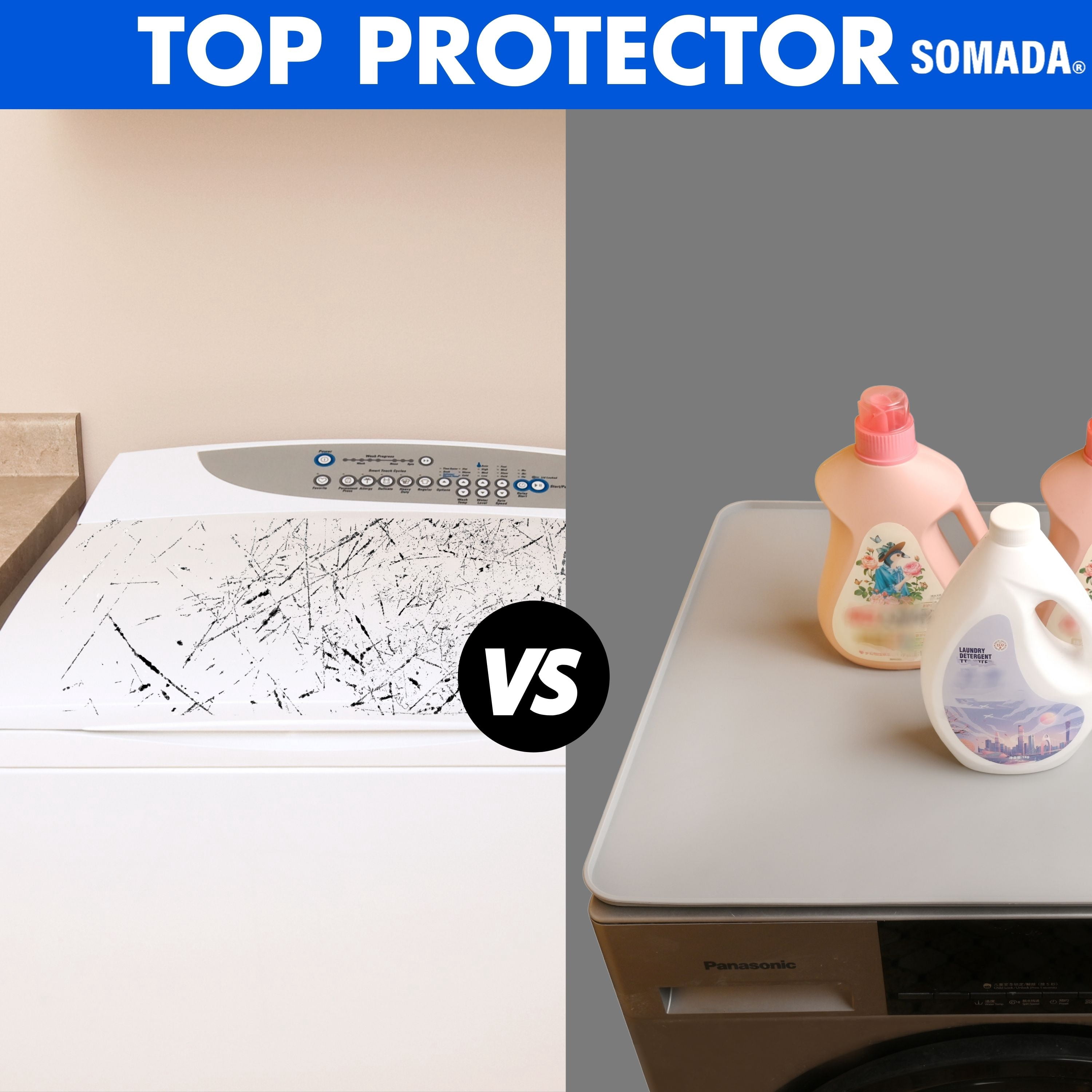 SOMADA Silicone Washer & Dryer Protector Mat 24"x20"