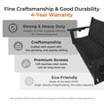 thumbnail image 5 of Innovaze HDPE 5-ft Porch Swing, Outdoor Bench with Cupholders, High Back, for Outdoor Patio Garden (3-Seat, Black), 5 of 6