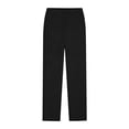 thumbnail image 5 of Womens High Waisted Button Fly Stretchy Capris, Tummy Control Straight Leg Cropped Pants Black S-XXL,Size XL, 5 of 5
