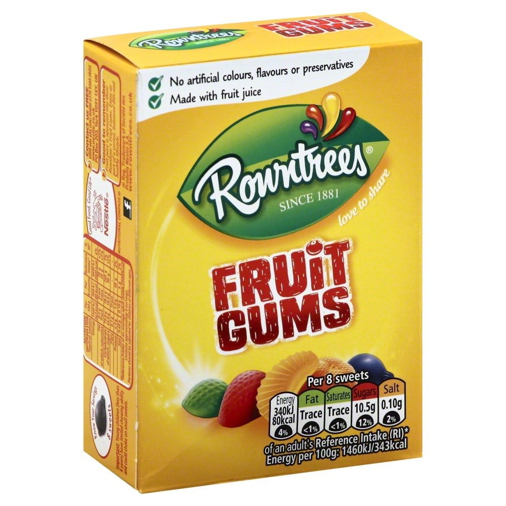 Nestle Fruit Gums Candy, 4.4 Oz