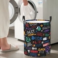 thumbnail image 4 of Lsque Basketball pattern Laundry Hamper Basket, Tall Woven Rope Hamper Basket for Clothes, Lightweight Storage Basket, Collapsible Waterproof-Medium, 4 of 8