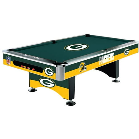 Nfl Green Bay Packers Pool Table 8 Foot With Logo Cloth Nfl Green Bay Packers Pool Table 8 Foot With Logo Cloth