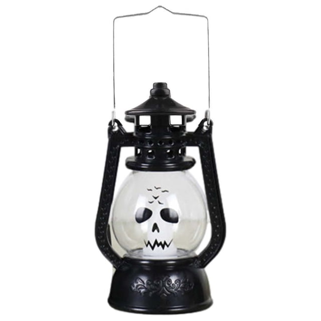 Corona de Halloween, corona de simulación, decoración de festivales, colgante para puerta del hogar, corona negra para fiestas navideñas, lámpara portátil