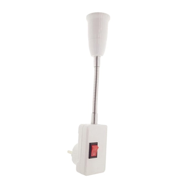 Adaptador de casquillo E27 Convertidor de portalámparas de lámpara Fácil de instalar con interruptor de encendido y apagado a enchufe de la UE, para , Manguera de 50 cm. Yinane Base del portalámparas