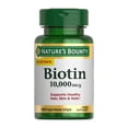 thumbnail image 1 of Suplemento Nature's Bounty, cápsulas blandas de biotina de 10,000 mcg, 180 unidades, 1 of 5