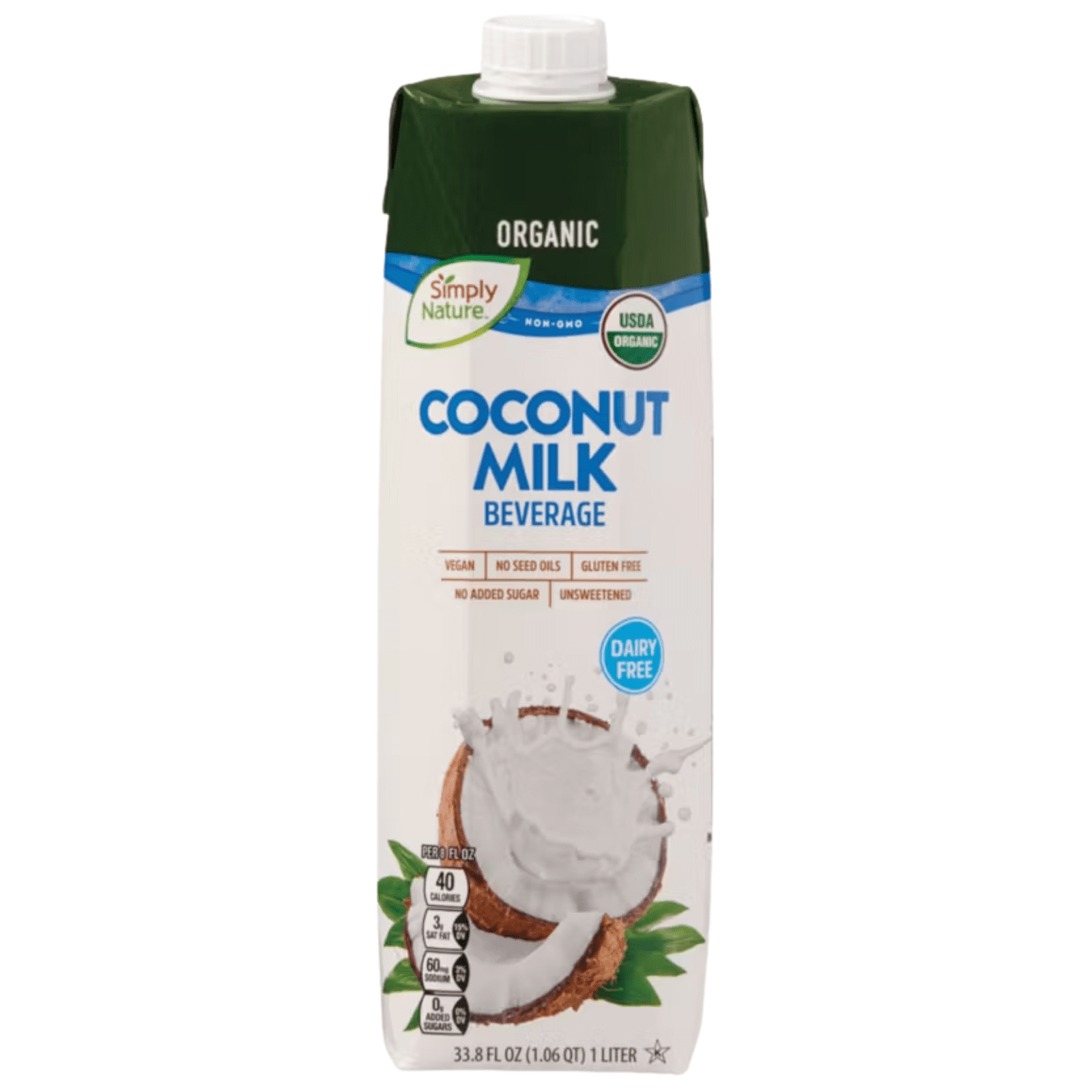 Simply Nature Organic Dairy Free Coconut Milk Beverage, 3 PK, 1 L