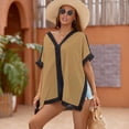 thumbnail image 3 of Flesh Color Women's Swimsuit Coverup Summer Beach Cover Up Bathing Suit Dress, 3 of 6