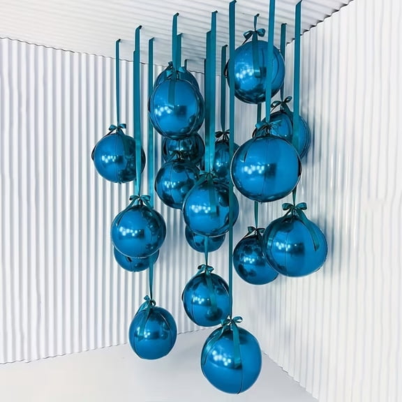 Golden Balloons, 4D Large Round Foil Balloons, Golden Large Mirror Metallic Balloons for Weddings, Birthdays, Anniversaries, Bridal Showers, Showers, Holiday Event Decoration, Party Supplies