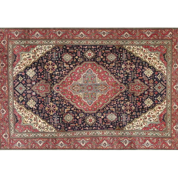 Ahgly Company Machine Washable Indoor Rectangle Traditional Camel Brown Area Rugs, 5' x 8'