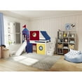 thumbnail image 5 of JACKPOT Solid Wood Prince & Princess Low Loft Bed in White/Red/Yellow, 5 of 6