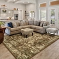 thumbnail image 5 of Jamfeel Vintage Rugs Modern Area Rug Indoor Carpet for Bedroom Living Room Home Decor Office,6'x9',Brown, 5 of 7