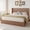 Natural, variant on King Size Lift Up Storage Bed Frame with Hydraulic Platform, Wooden Headboard & Sturdy Metal Frame, No Box Spring Needed, Space-Saving Bed with Ample Under-Bed Storage for Bedroom, Oak