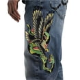 thumbnail image 3 of Ed Hardy Eagle Snake Slim Straight Denim Jeans - MEHD8301-8 (Y2K Med Blue, 32), 3 of 4