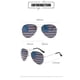 thumbnail image 2 of 1 paquete de gafas de sol de aviador con bandera estadounidense – Accesorio patriótico para el 4 de julio, 2 of 6