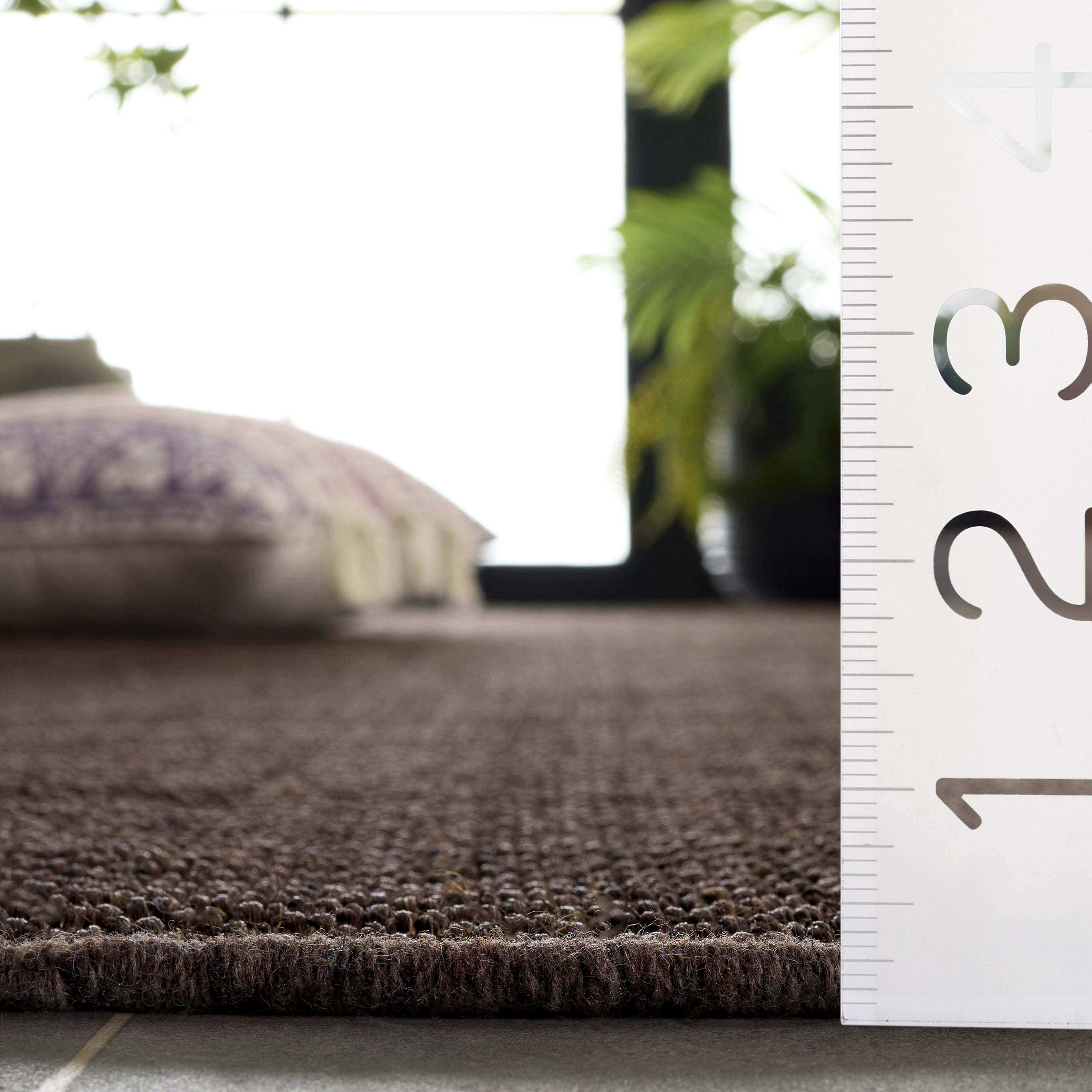 Safavieh Natural Fiber Katelynn Solid Area Rug, Brown, 3' x 5'