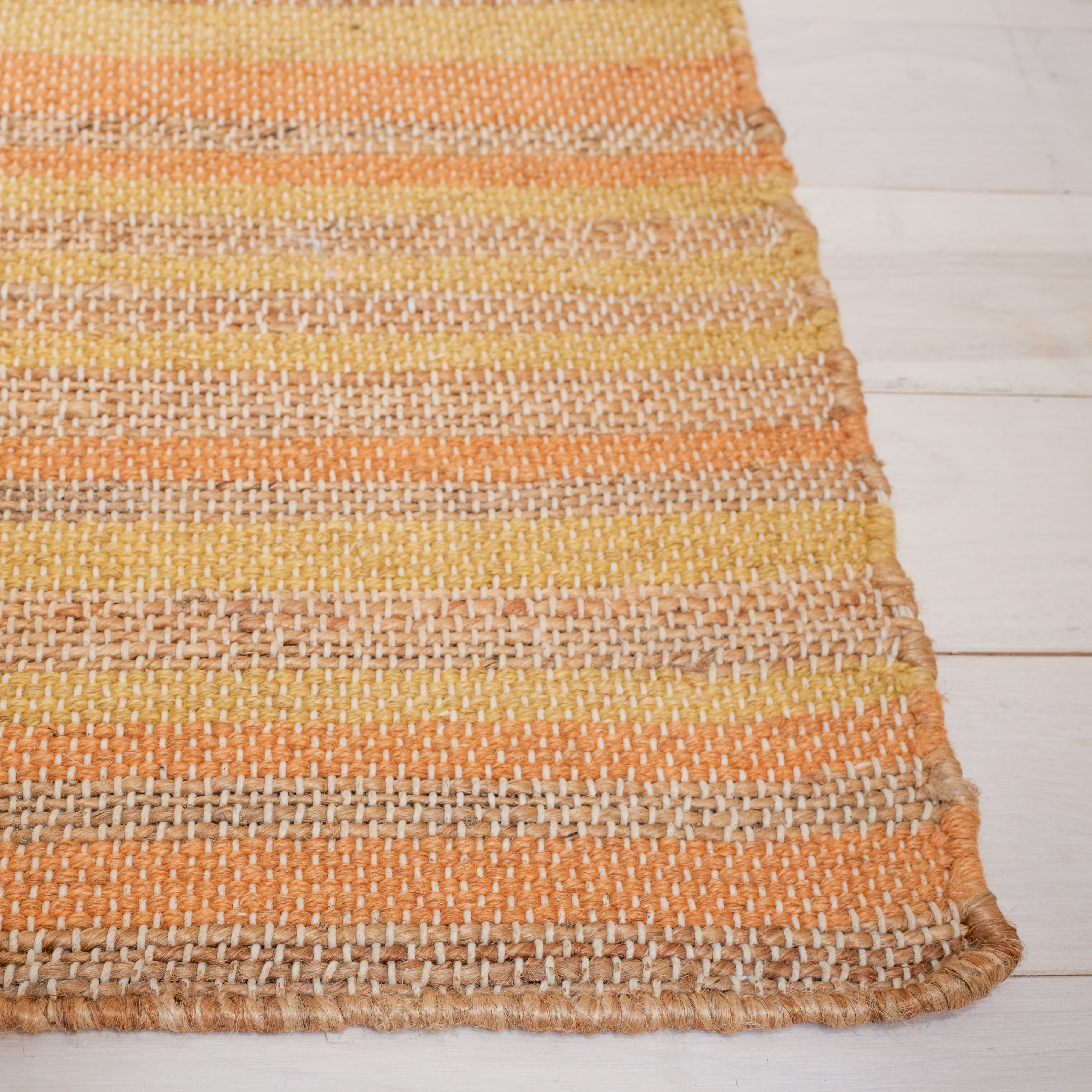 SAFAVIEH Kilim Adella Striped Area Rug, Natural/Gold, 8' x 10'