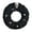 Black:14.96in, variant on Kezqiaxn Black Wreath Halloween Decoration Fabric Garland Skull Wreaths for Front Door Party Decoration Skeleton Wreaths Home Decor 14.96*14.96Inches