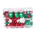 thumbnail image 1 of Adornos decorativos navideños para decoración de de Navidad, surtido de decoraciones para de Navidad para patio, año Nuevo, aniversario, rojo verde, 1 of 8