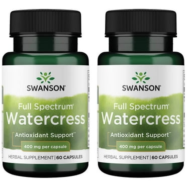 Swanson Full Spectrum Watercress 400 mg 60 Caps (2 Pack)