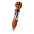 thumbnail image 4 of Clearance Sale! 1PC Multi-Color Sports Ball Pen, 4-In-1 Retractable Ballpoint Pen with Novelty Topper, Plastic, for Office & Home, (14x3cm, Sports Theme), 4 of 4