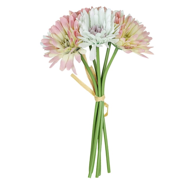 Ramo de flores artificiales Paquete de flores de simulación Paño de ceremonia de boda Decoración floral falsa, Verde púrpura Methold HA7391-06B