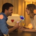 thumbnail image 3 of JASKFLY Colorful Luminous Rose Artificial Flower Home Decor Gift with Colorful Lights Seven Color Glowing Purple Rose, 3 of 9
