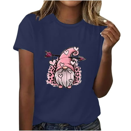 

Plus Size Valentine Tops for Women Maternity Valentines Day Shirt Teen Valentine Gifts Valentine Shirts for Girls Flowers for Valentines Day Tees T-Shirts Tops Blouses