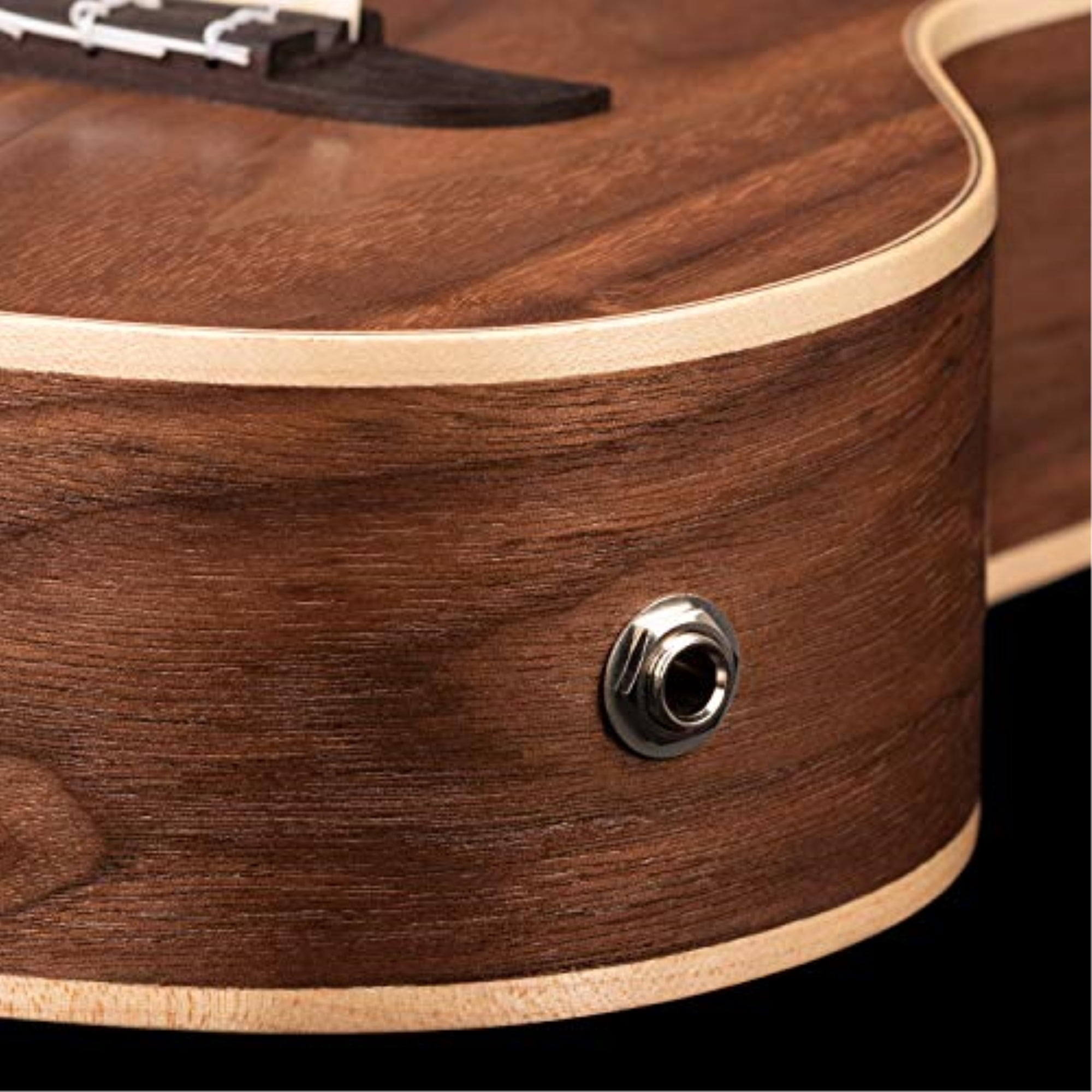 Ortega Horizon Series RUWN-CE Walnut Concert Acoustic-Electric Ukulele Satin Natural