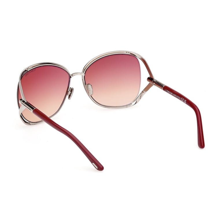 Tom Ford Sunglasses FT1091-16T-62 New with tags Tom Ford FT1091 16T Metal Shiny Palladium Grad Bordeaux 62  main image 4